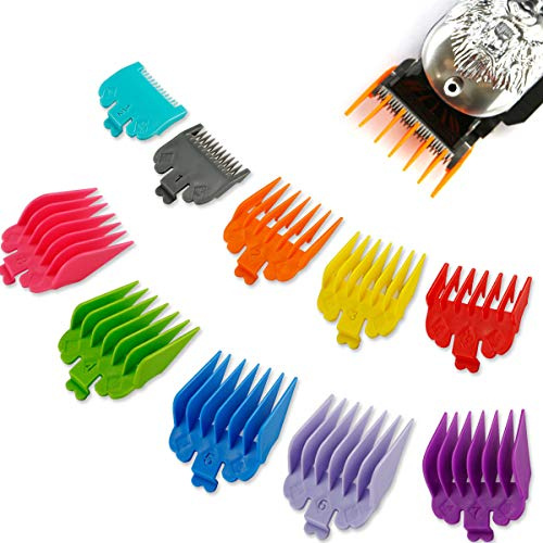 LATTCURE 10 Stück Haarkämme Clipper Guide Limit Kamm Attachment Set Haarschneider Kämme Limit Kamm Ersatzset wählbar