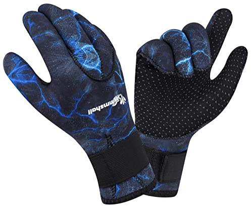 Summshall Guanti Sub 3mm Guanti Neoprene Donna Uomo Elastico Termico Guanti da Sub Anti Scivolo Guanti in Neoprene per Immersioni Subacquee Surf Snorkeling Pesca