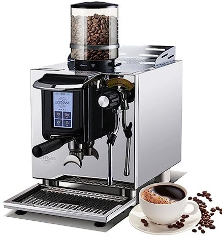Imported High Pressure Commercial Coffee Machine With Grinder, With Water Tank, With Professional Milk Frother.2500W Intelligent Temperature Controlled Coffee Machine (Color : 220V, Size : 3090)