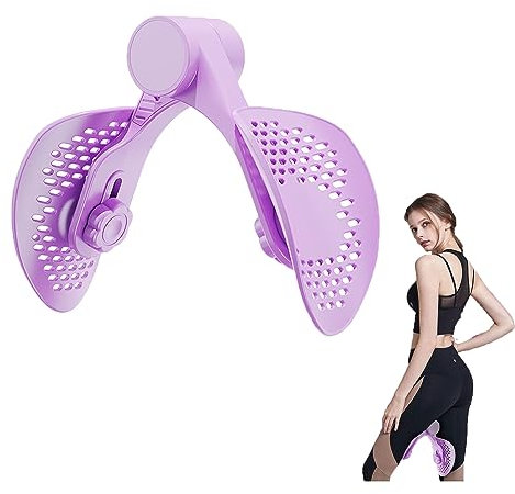 SIGANDG Oberschenkeltrainer beckenbodentrainer,Hip Trainer Beckenbodenmuskeltrainer für Männer ,Frauen Kegel Trainingsgerät ,Oberschenkel beckenboden hip,Trainingsgerät für Weibliches Gesäß(Violet)