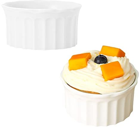 Tazón de sopa, Tazón de arroz, Tazón de desayuno, Juego de ramequines, 230 ml, Ramekins de Creme Brulee, Plato de soufflé Platos a prueba de horno, Ramekins de soufflé, Ramekins for freidora de aire-r