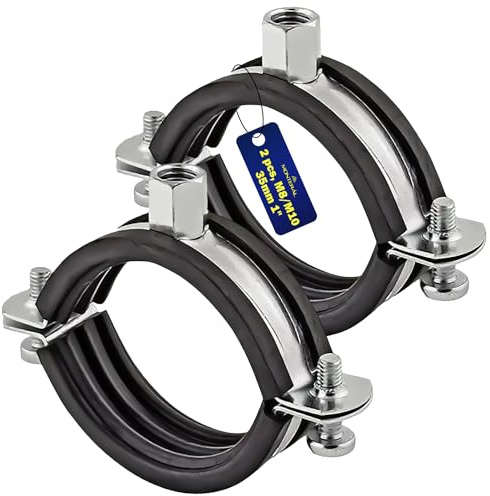 Rinforzato Fascette Metalliche M8/M10 Ø35mm 1 Set di 2 Pezzi | Garanzia di 10 Anni - MONTERAL