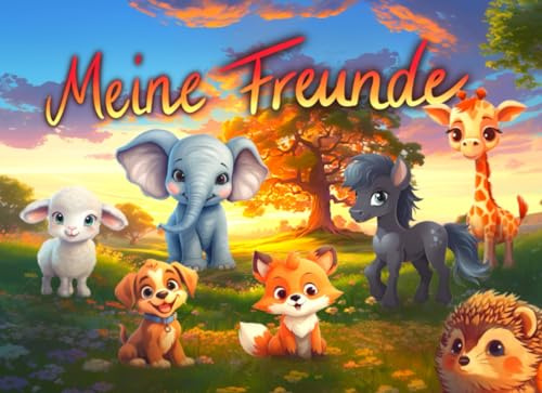 Meine Freunde: Das Freundebuch mit Tieren für Kinder