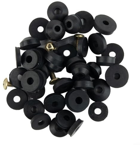 Rubber Faucet Gasket, O-ring Rubber Combination Washer Black Faucet Shower Nozzle Grommet, For Mixer Taps Screws Bolts Bathroom(48set)