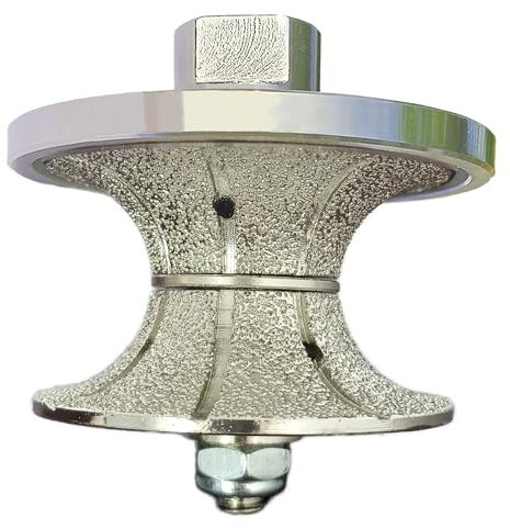VANEPIC V40J 1-1/2 inch Diamond Full Bullnose Profile Wheel Diamond Hand Profiler Router Bit Wheel with 5/8-11 Thread for Grinder Polisher Granite Marble Concrete and Countertop Edge Shaping