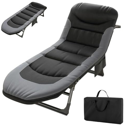 ALSUPEU Campingbett Feldbett Mit Aufbewahrungstasche Für Erwachsene Outdoor Indoor Garten Camping Reisen