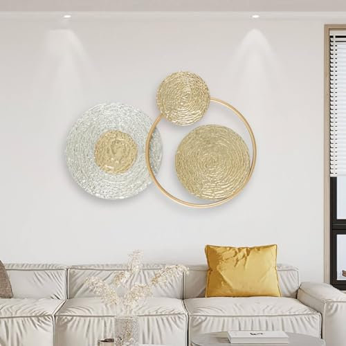 AUHOAZ Wandobjekt Wanddekoration Metallbild Für Schlafzimmer Esszimmer Modern 38 * 55 cm