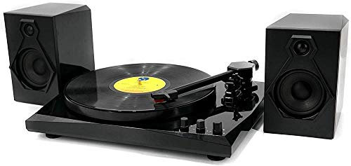 Lecteur Vinyle Vintage, phonographe Tourne-Disque Vinyle avec 2 Haut-parleurs stéréo séparés Tourne-Disque Bluetooth Platine Vinyle sans Fil système HiFi Platine Vinyle Gramophone