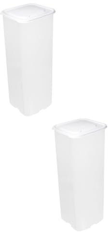 PRETYZOOM 2pcs Box Bread Loaf Storage Container Bread Box Airtight Lid Fresh Storage Organizer for Kitchen