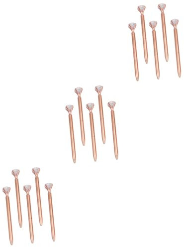SHINEOFI 15pièces Stylos à Bille Avec Verre Rose Stylos Créatifs Pour Bureau École Et Entreprise