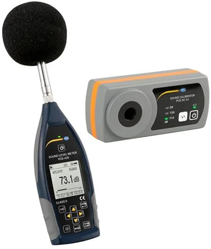 Decibelímetro Digital PCE-325 D, Rango de 30 a 130 dB, Registro de 32.000 Valores, Pantalla LCD de 2,8 | PCE Instruments