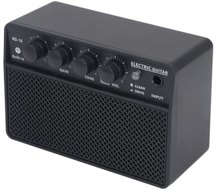 Mini -Gitarren -Verstärker, Tragbare 10W Wiederaufladbare Gitarren -Amp -Kit, Bluetooth Small Gitarre Amp für die Tägliche Übung