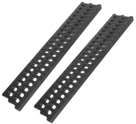 PartyKindom 2pièces Caillebotis De Drainage Plastique Haute Résistance pour Tranchées Extérieures De Couvercles Rectangulaires pour Gestion des Eaux Pluviales Et des Systèmes Évacuation