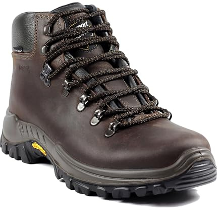 Grisport vandringskängor herr GRIZZLY TREK vattentäta membran SYMPATEX vandringsstövlar botten VIBRAM, Brun, 42 EU