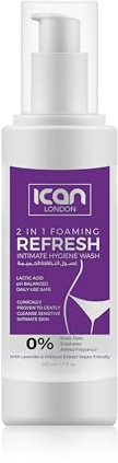ican London Foaming Intimate Wash, Lavender and Hibiscus Extract, 207ml