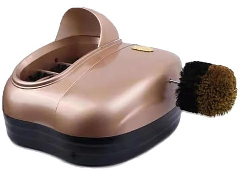 DOJBK Limpiabotas eléctrico doméstico, máquina multifunción para lustrar Zapatos, máquina automática para Limpiar Suelas, Limpieza rápida en 3 Segundos, Pulido y Limpieza, para Oficina en casa