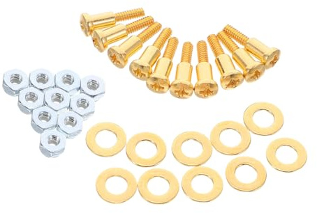 Healeved 10sets Viti Di Ricambio Per Tagliacapelli Confezione Di Sostituzioni Per Asta Di Regolazione Viti Di Fissaggio Dadi e Guarnizioni Compatibili Per Uso Domestico e Professionale