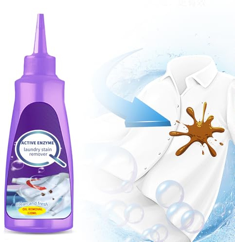 Detachant Textile, Multi Surface Lavage Enzymatique Biologique Actif, Détachant Extrême, Graisse Stain Treater Efficace sur Tous les Textiles Lavables (1)