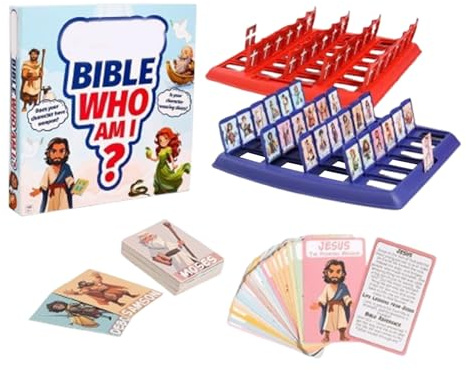 Wer Ist Es Bibel Spiel, Brettspiele Wer Bin Ich, 24 Biblische Figuren Klassisches Vergnügen Reisespiele, Für Büros Soziale Situationen Schule Zuhause Familienzeit Geburtstage Freunde