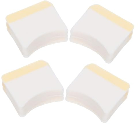 VILLCASE 160 Stück Bogenförmige Wattepads aus Baumwolle zur Sicheren Entfernung von Wimperncreme Praktisches Make Up Entferner Pad für Salon und Kosmetik