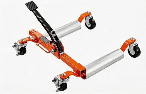 Garvee 1PCS Hydraulic Wheel Dolly, 680 kg Capacity Heavy Duty Vehicle Positioning Car with 30 cm Wheel, Car Wheel Dolly for Moving Cars, Trucks, Motorcycles in Garage Auto Repair