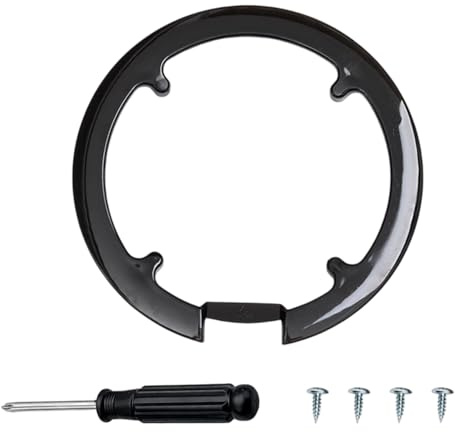 Kettenschutz Fahrrad, Schwarz Kettenradabdeckung, Kunststoff Kettenschutz, für 42/44 Zähne Mountainbike, Inklusive Schrauben und Schraubenzieher, Schutz Vor Kettenabwurf und Hose, Fahrradkettenschutz