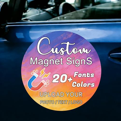 Adesivi Magnetici Personalizzati per Auto con Testo e Logo, Stampa a Colori, Riutilizzabili Senza Graffi per Veicoli, Cartelli magnetici per auto facili da progettare e stampare