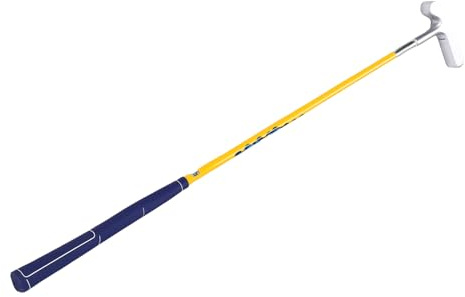 Dilwe Putter 2 Voies pour Enfants, Putter Double Face en Acier Inoxydable et Alliage de Zinc avec Galvanoplastie Sous Vide, Conception pour Gauchers et Droitiers, Forme de Faucille pour la Pratique du