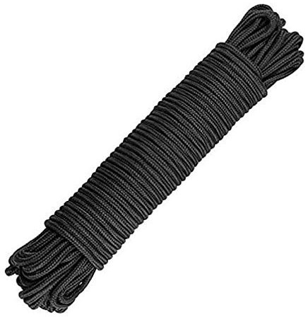 1 STK Bindeseil Aus Nylonseil Nylon-Seil Nylonseil Schwarz Nylonschnur Kletterseil Geflochten Nylonseil Für Boot Bündelseil Wäscheleine Im Freien Campingseil Draussen Lanyard