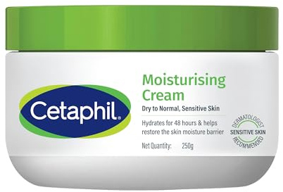 Cetaphil Face & Body Moisturizer, Hydrating Moisturizing Cream for Dry to Very Dry, Sensitive Skin, NEW 8.8 oz, Fragrance Free, Non-Comedogenic, Non-Greasy (Packaging May Vary)
