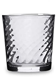 Quid Twist Set 6 Vasos Bajos Vidrio 26cl Sodo No Apto Microondas Ecológico