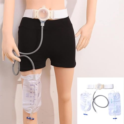 MTTXY Bolsas de Ostomía, Bolsas de Silicona para El Cuidado del Estoma de Ostomía, Bolsas de Ostomía Drenables de Una Pieza, Bolsas de Silicona para El Cuidado del Estoma de Ileostomía y Ostomía