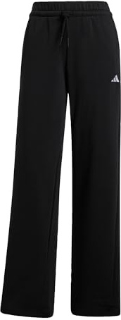 adidas Damen Essentials Small Logo Feel Cozy Open Hem Pants, Black/White, XL