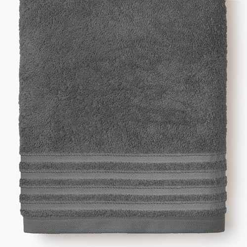 Sedalinne - Toalla de baño Lisa - Formato Ducha 70x140cm - 100% algodón Peinado - Altamente Absorbente - gramaje 500 gr - Secado rápido y Tacto Suave - Color Gris Oscuro