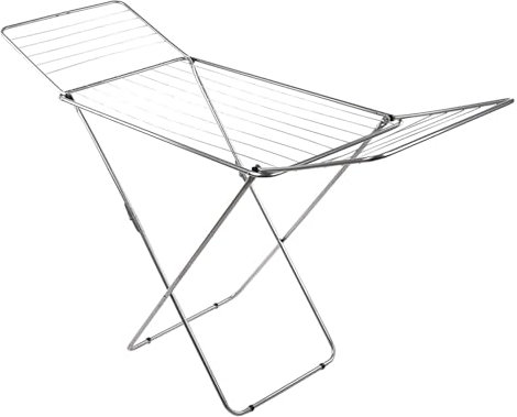 DECODEKO-Tendederos Plegables Superficie de tendido 18M/20M, Transpirable y de Tiempo de Secado Corto, Antideslizante, para Balcon y Exteriores (Gris, 18M)