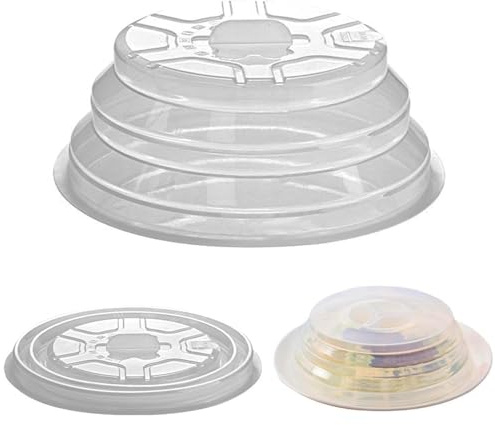 Tapa para Microondas Contra Salpicaduras, Tapa de Silicona para Almacenar Alimentos, Cubiertas Para Platos, con Orificio de VaporRedonda, Apto para lavavajillas (XL)