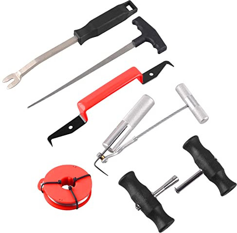 DAYUAN 7tlg Windschutzscheibe Reparaturset Windschutz Scheiben Autoglas Ausbau Werkzeug Set