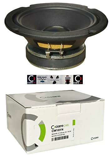 1 altoparlante CIARE CW161N diffusore woofer da 16,50 cm 165 mm 6,5 da 80 watt rms e 180 watt max 4 ohm sospensione in gomma, 1 pezzo + 5 sticker omaggio
