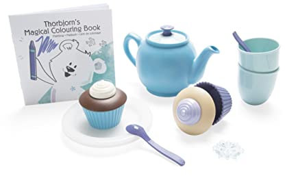 Dantoy – Thorbjorns Tee Servier Set - Geschirrset - 16 Teilen - Für Kinder ab 2 Jahre - Spielzeug - Tassen und Zubehör – Spielküche – Rollenspiele - Plastik - Produziert in Dänemark