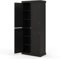 GiantexUK 184cm Tall Kitchen Cupboard, 6-Tier Pantry Storage Cabinet with 4 Doors, Adjustable Shelves & Anti-Tipping Device, Freestanding Kitchen Sideboard Units for Home Dining Living Room (Black)