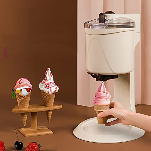 Soft Serve Ice Cream Machine, Home Ice Cream Maker Machine Fully Automatic Mini Fruit Serve Freezer Container,Yoghurt,Sorbet And Ice Cream Machine