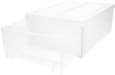 KOMBIUDA Transparente Stapelbare Schuhboxen Aufbewahrungsboxen Für Schuhe Organizer Für Sportschuhe Schuhaufbewahrungsboxen Schuhbehälter Zum Stapeln
