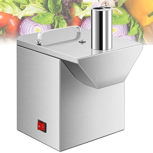 Cortador de Verduras eléctrico Cortador en espiral de acero inoxidable, trituradora de verduras eléctrica, alimentos eléctricos, cortador en cubitos de alimentos comerciales, procesador de a