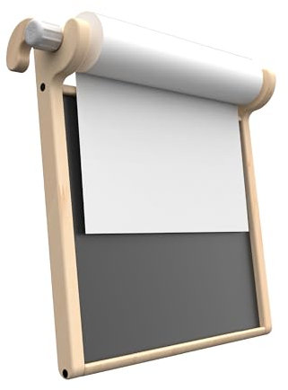 TP Toys Active Tots Wooden Easel Accessory – Chalkboard & Paper Scroll for Creative Play, Hooks onto Active Tots Triangle, Helper Tower & Cube, for Toddlers & Babies Aged 1+, FSC Wood