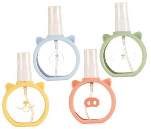 Didiseaon 4pcs Travel Spray Bottles Squeezy Perfume Bottles for Hair Toiletries Fine Mist Diy Projects Travel Accessories