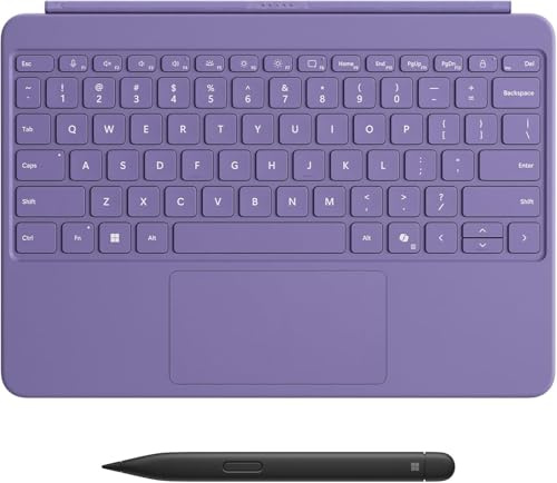 Microsoft Surface Pro 12-inch Keyboard with Slim Pen | Compatible with Surface Pro Copilot + | Violet