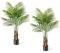 TANGZON Artificial Palm Tree, Fake Tropical Palm Plant in Pot, Indoor Outdoor Decorative Faux Silk Areca Tree for Home Office Living Room Bedroom Porch (2, 4FT/128CM)