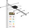 Antenna TV per esterni, antenna digitale ad alte prestazioni per segnale forte nel Regno Unito, ricezione HDTV 4K/1080p, UHF/VHF, 8 m