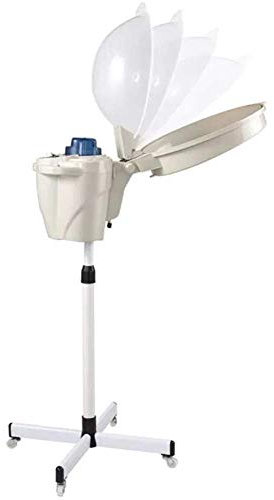 Vaporizador de pelo profesional de 650 W para teñir el cabello, secador de pelo con capucha para el pelo con temporizador de calor con base giratoria para salón de belleza, spa, 60 minutos de ajuste