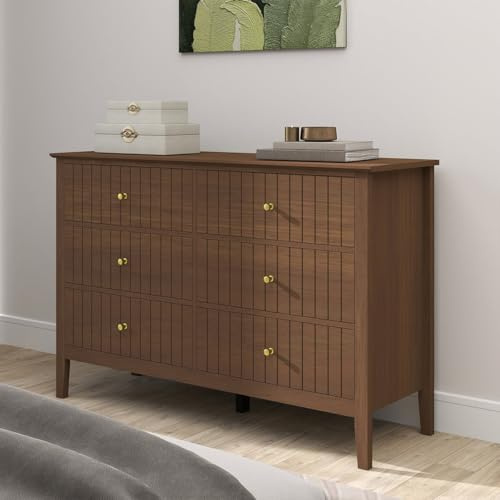 Melody Maison Large 6 Drawer Chest of Drawers - Hales Dark Wood Range